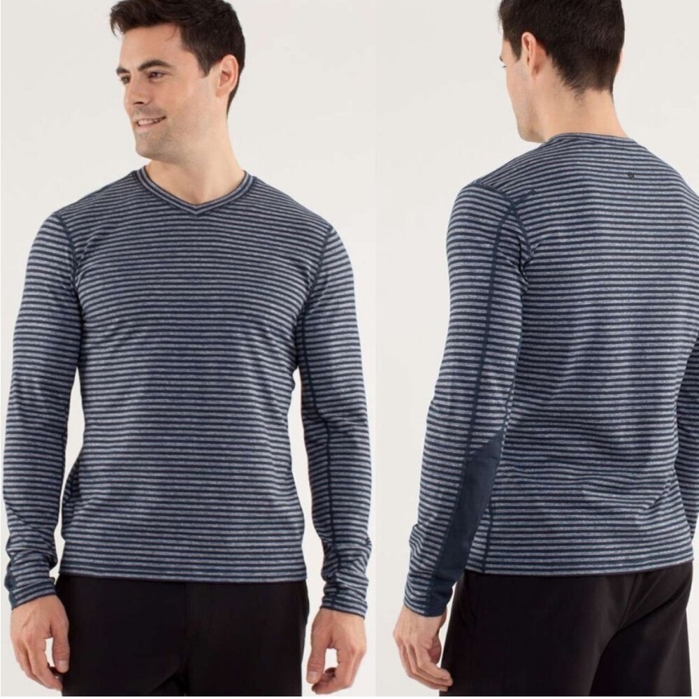 Lululemon Speed Long Sleeve Rulu Striped Shirt